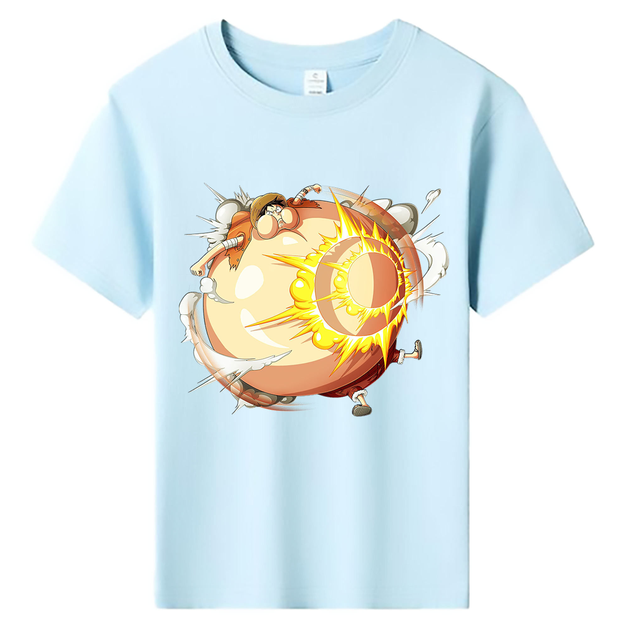 （画像用） ワンピース モンキー・D・ルフィ ONE PIECE Monkey D. Luffy 綿100％キッズTシャツ（フロントプリント）